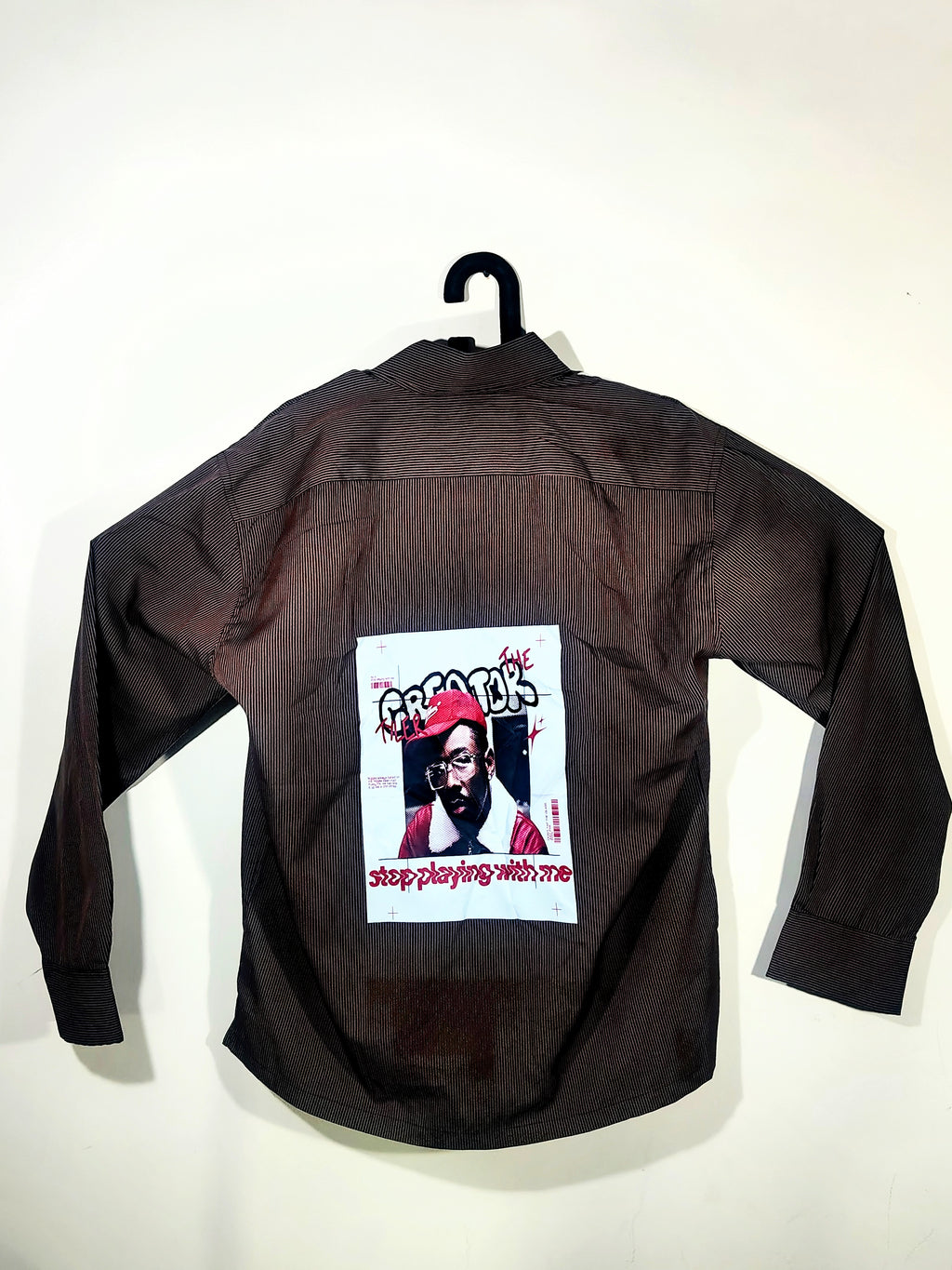 Boxy Printed Shirt Browny