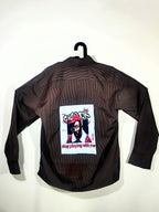 Boxy Printed Shirt Browny