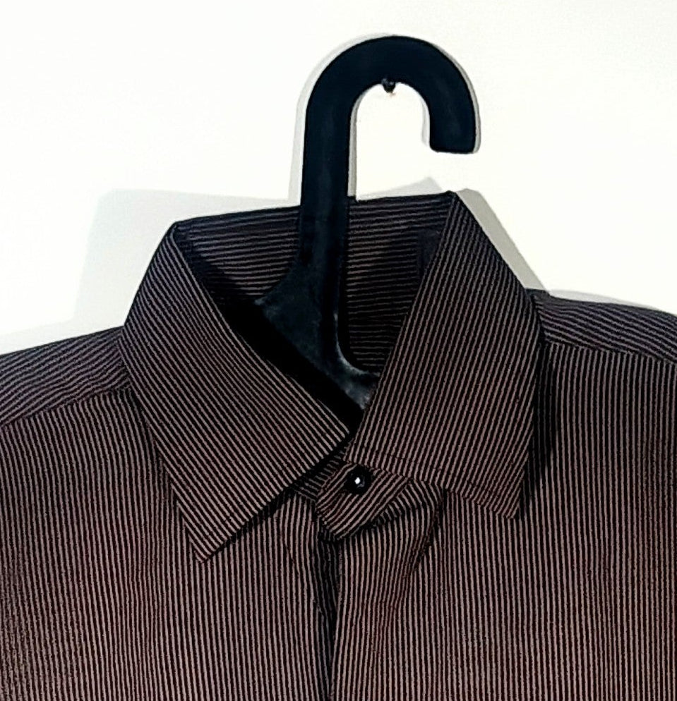 Boxy Printed Shirt Browny