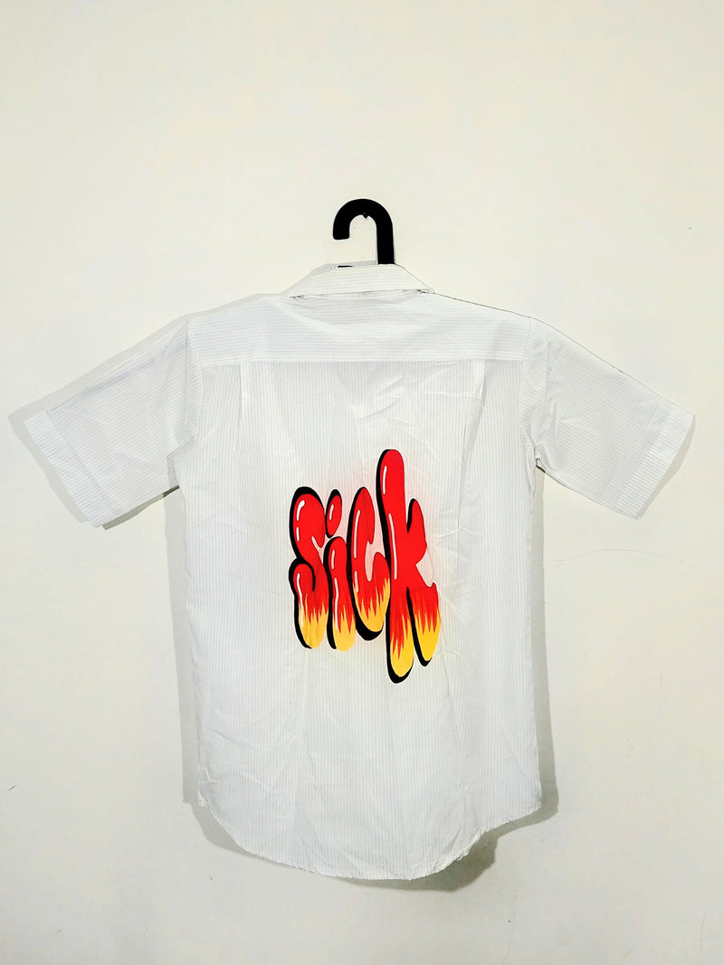 Boxy Printed Shirt Sick